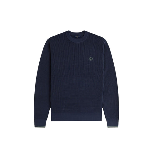 Fred Perry Maglia Maglia Uomo a punto waffle S A25 - FRED PERRYK6507 - 738 - S - Francavilla Moda